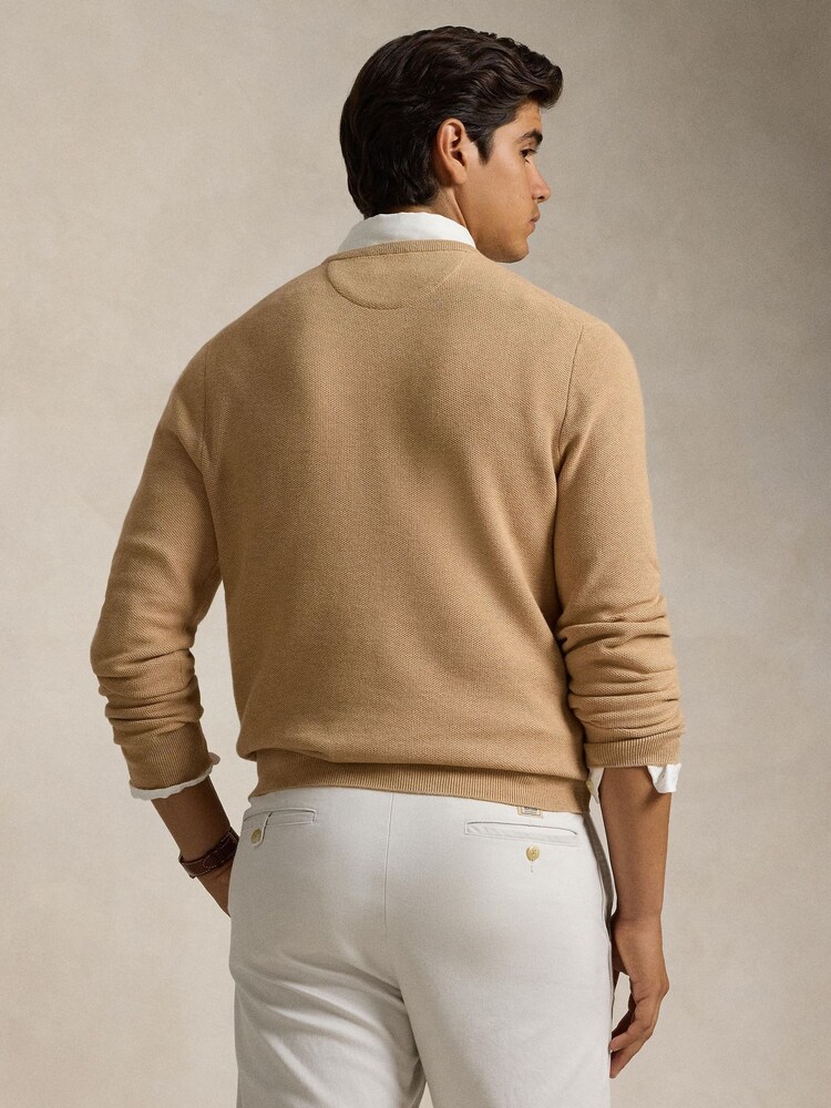 Polo Ralph Lauren Brown Long Sleeve Pullover Cotton Jumper - Image 2 of 5
