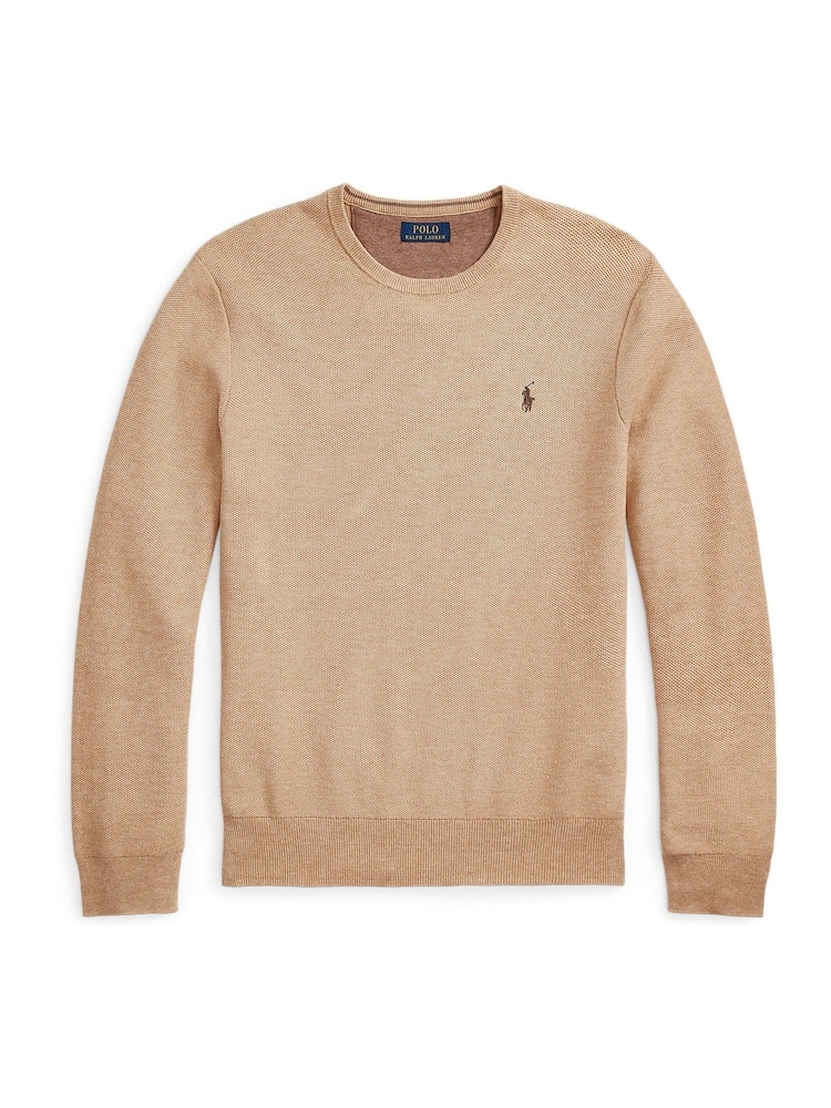 Polo Ralph Lauren Brown Long Sleeve Pullover Cotton Jumper - Image 5 of 5