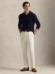 Polo Ralph Lauren Blue Long Sleeve Pullover Polo Shirt - Image 2 of 4