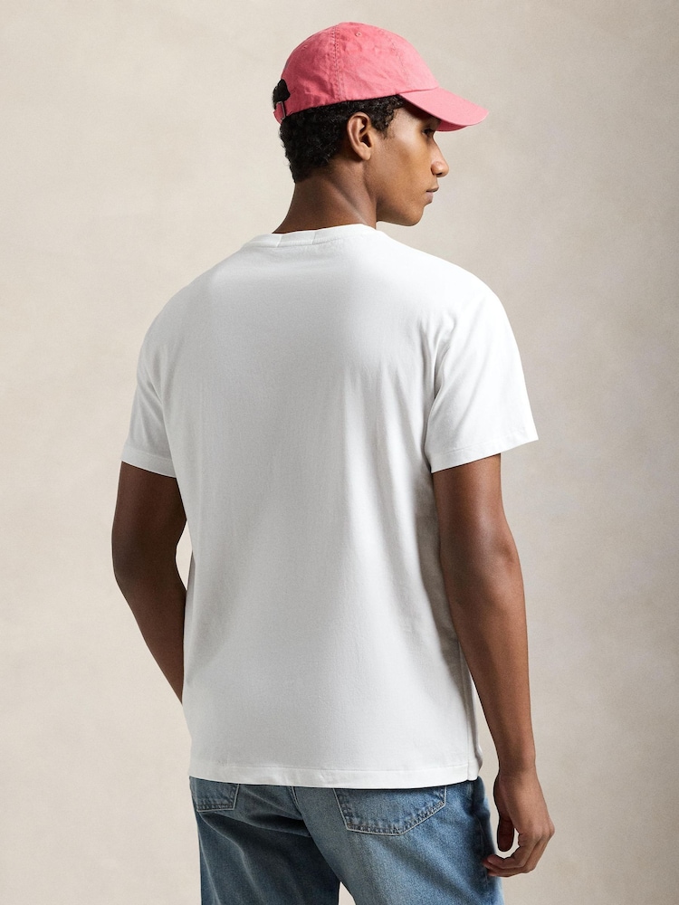 Polo Ralph Lauren White Short Sleeve Cotton T-Shirt - Image 2 of 9 Polo Ralph Lauren White Short Sleeve Cotton T-Shirt - Image 2 of 9
