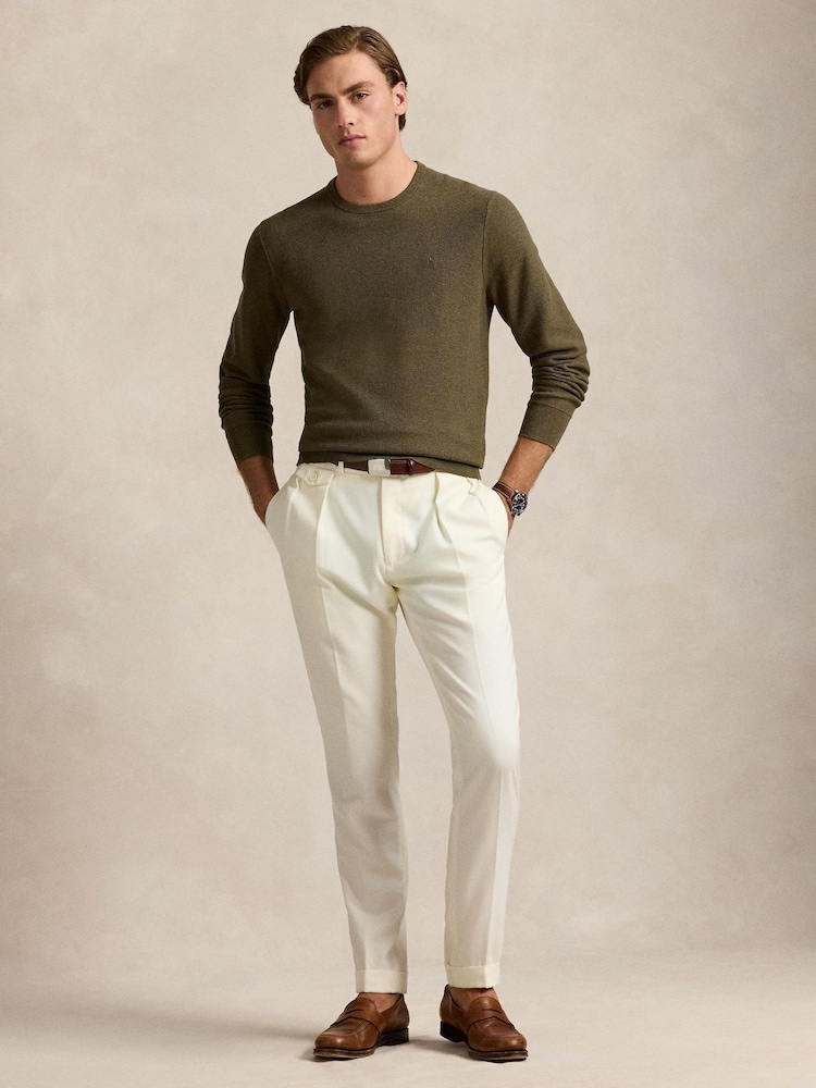 Polo Ralph Lauren Green Long Sleeve Pullover Cotton Jumper - Image 2 of 4