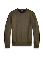 Polo Ralph Lauren Green Long Sleeve Pullover Cotton Jumper - Image 4 of 4