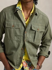 Polo Ralph Lauren Green Travers Long Sleeve Sport Cotton Jacket - Image 4 of 6
