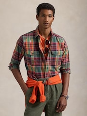 Polo Ralph Lauren Red Long Sleeve Sport Cotton Shirt - Image 1 of 4