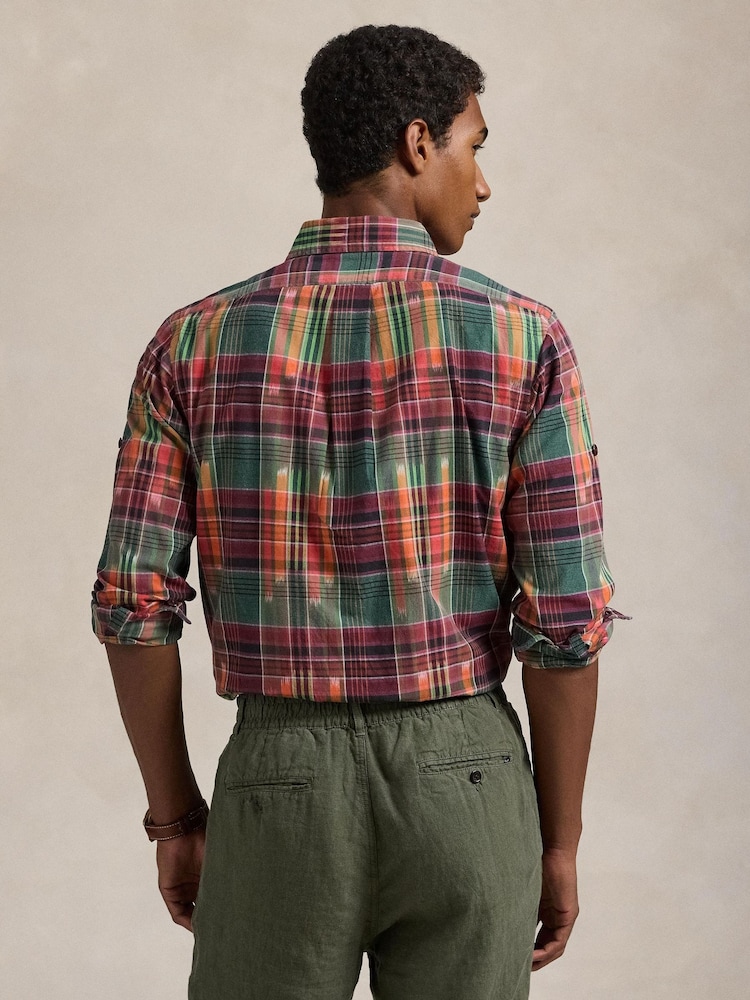 Polo Ralph Lauren Red Long Sleeve Sport Cotton Shirt - Image 2 of 9