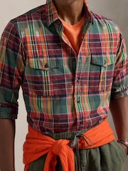 Polo Ralph Lauren Red Long Sleeve Sport Cotton Shirt - Image 3 of 4
