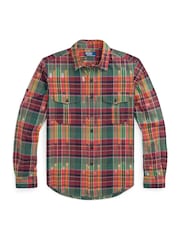 Polo Ralph Lauren Red Long Sleeve Sport Cotton Shirt - Image 4 of 4