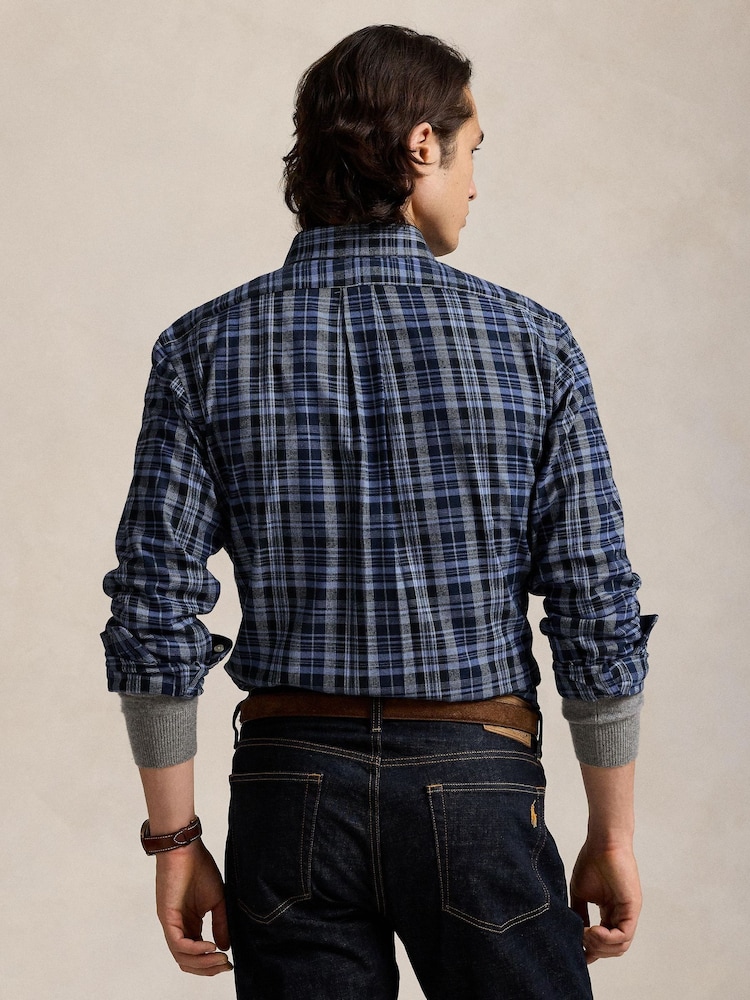 Polo Ralph Lauren Blue Long Sleeve Sport Shirt - Image 2 of 4 Polo Ralph Lauren Blue Long Sleeve Sport Shirt - Image 2 of 4