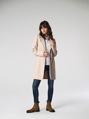 ONLY Natural Soft Feel Mid Length Light Coat - Image 1 of 7