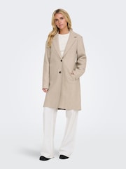 ONLY Natural Soft Feel Mid Length Light Coat - Image 2 of 7