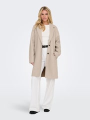 ONLY Natural Soft Feel Mid Length Light Coat - Image 3 of 7