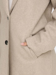 ONLY Natural Soft Feel Mid Length Light Coat - Image 6 of 7