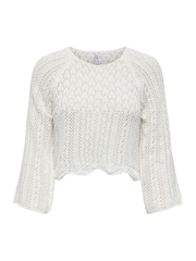 ONLY Cream 3/4 Sleeve Crochet Jumper - Image 7 of 7