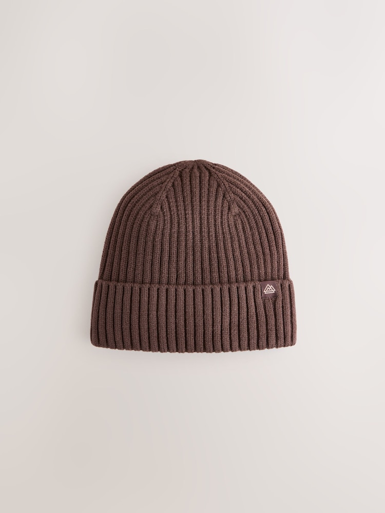 Chocolate Brown Knitted Beanie Hat (1-16yrs) - Image 1 of 3