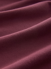 Burgundy Red Regular Fit Short Sleeve Tipped Polo Shirt - Image 2 of 3