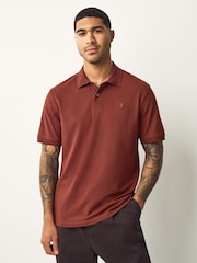 Ferrugem vermelha - Ajuste regular - Camisa polo piqué de manga curta - Imagem 1 de 6