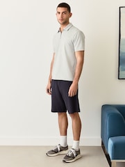 Grey Heritage Brushed Pattern Polo Shirt - Image 2 of 7