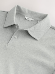 Grey Heritage Brushed Pattern Polo Shirt - Image 7 of 7