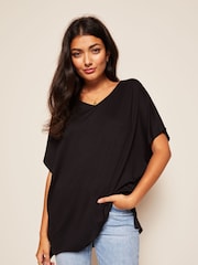 Friends Like These Black Short Sleeve Tunic - Image 1 of 4