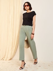 Friends Like These Black Short Sleeve Drape Tunic - Image 3 of 4