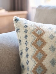 Green 50 x 50cm Fairisle Cushion - Image 2 of 4