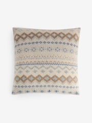 Green 50 x 50cm Fairisle Cushion - Image 3 of 4