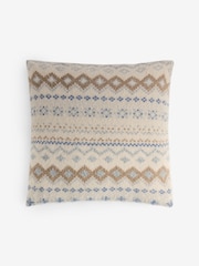 Green 50 x 50cm Fairisle Cushion - Image 4 of 4