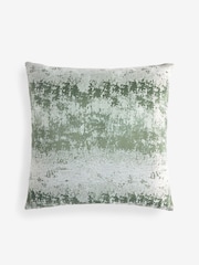 Dark Green 59 x 59cm Abstract Jacquard Cushion - Image 3 of 4