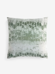 Dark Green 59 x 59cm Abstract Jacquard Cushion - Image 4 of 4