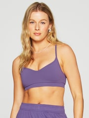 Fabletics Purple Sleek Seamless Low Impact Bra - Image 1 of 4