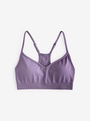 Fabletics Purple Sleek Seamless Low Impact Bra - Image 3 of 4