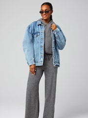 Fabletics Cloud Jersey Wide Leg Joggers - Imagen 3 de 4