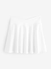 Fabletics White Cross-Over Flounce Skirt - Image 1 of 1