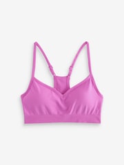 Fabletics Pink Sleek Seamless Low Impact Bra - Image 4 of 5