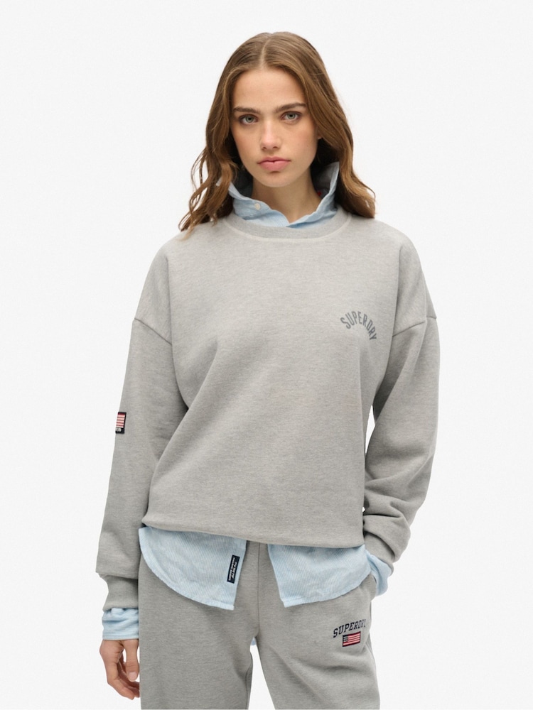 Superdry Athletic Essentials Relaxed Printed Sweatshirt - Imagen 1 de 3 Superdry Athletic Essentials Relaxed Printed Sweatshirt - Imagen 1 de 3