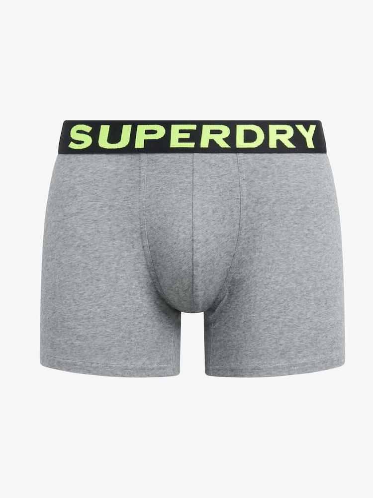 Superdry Grey Boxers 3 Pack - Image 6 of 6