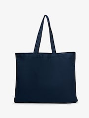 Superdry Blue 100% Cotton Tote Bag - Image 3 of 5