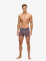 Superdry Blue Boxers 3 Pack - Image 6 of 8