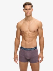 Superdry Blue Boxers 3 Pack - Image 8 of 8