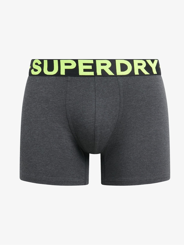Superdry Green Boxers 3 Pack - Image 2 of 6