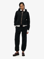 Superdry Black Essential Logo Zip Hoodie - Image 2 of 3
