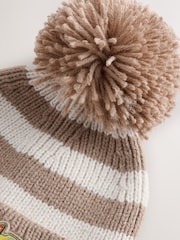 Cream/White Stripe Paw Patrol Ear Flap Pom Beanie Hat (1-6yrs) - Image 3 of 3