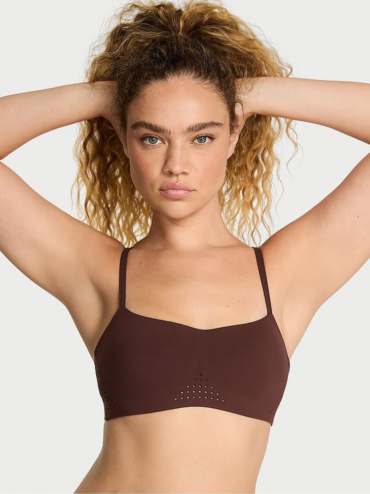 Victoria's Secret Ganache Brown Featherweight™ Low Support Sports Bra - Image 1 of 2 Victoria's Secret Ganache Brown Featherweight™ Low Support Sports Bra - Image 1 of 2