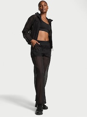 Victoria's Secret Black VSX Sheer Ripstop Trousers - Image 1 of 3