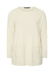 Evans Cream Seam Detail Jumper - Image 6 of 6