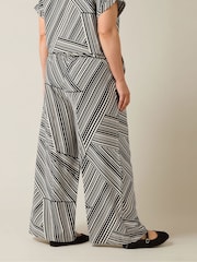 Evans Striped Air Flow Black Trousers - Image 2 of 5