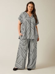 Evans Striped Air Flow Black Trousers - Image 3 of 5