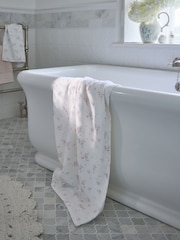 Shabby Chic by Rachel Ashwell® Pink Rosabelle Floral Cotton Velour Printed Towel - Image 3 of 5