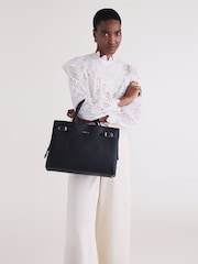 Fiorelli Etta Buckle Satchel Black Bag - Image 1 of 5