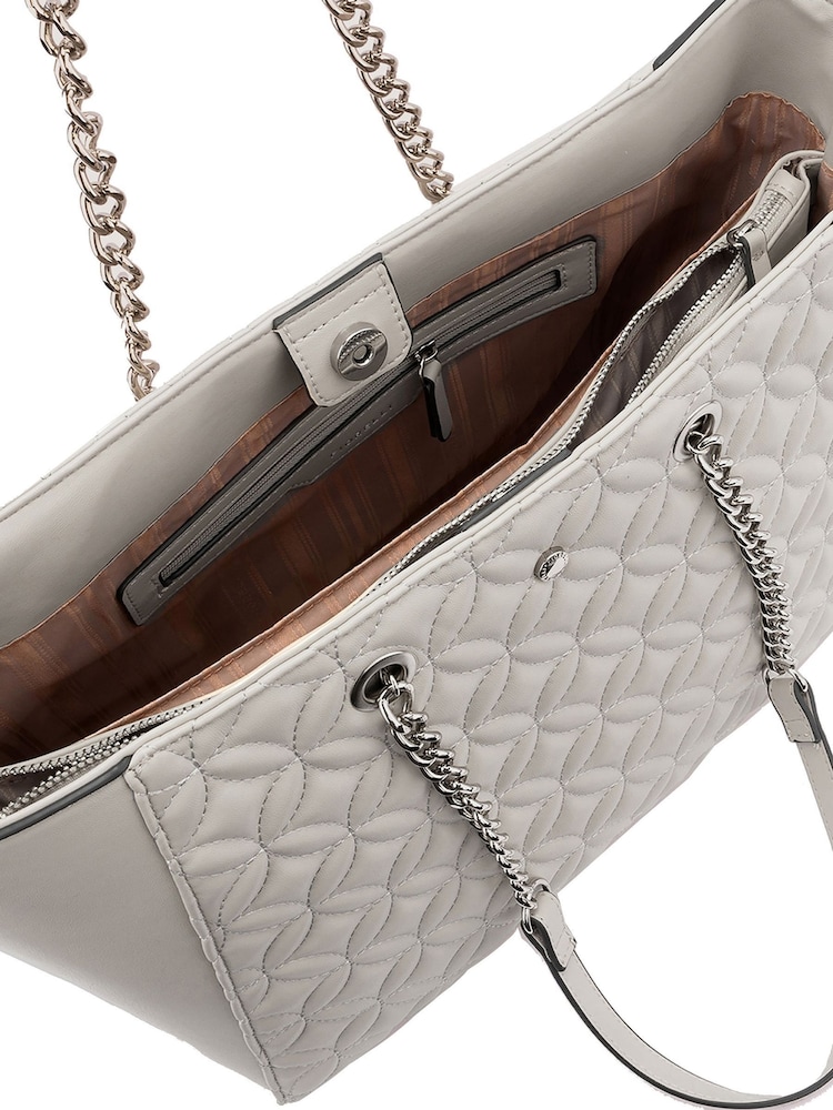 Fiorelli Grey Camillie Chain Shopper Tote Bag - Image 4 of 4